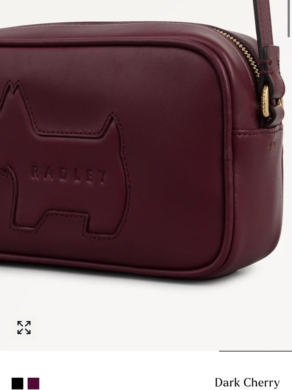 RADLEY LONDO Hadley Lane Leather Crossbody Camera Bag with Scottie Dog Detail